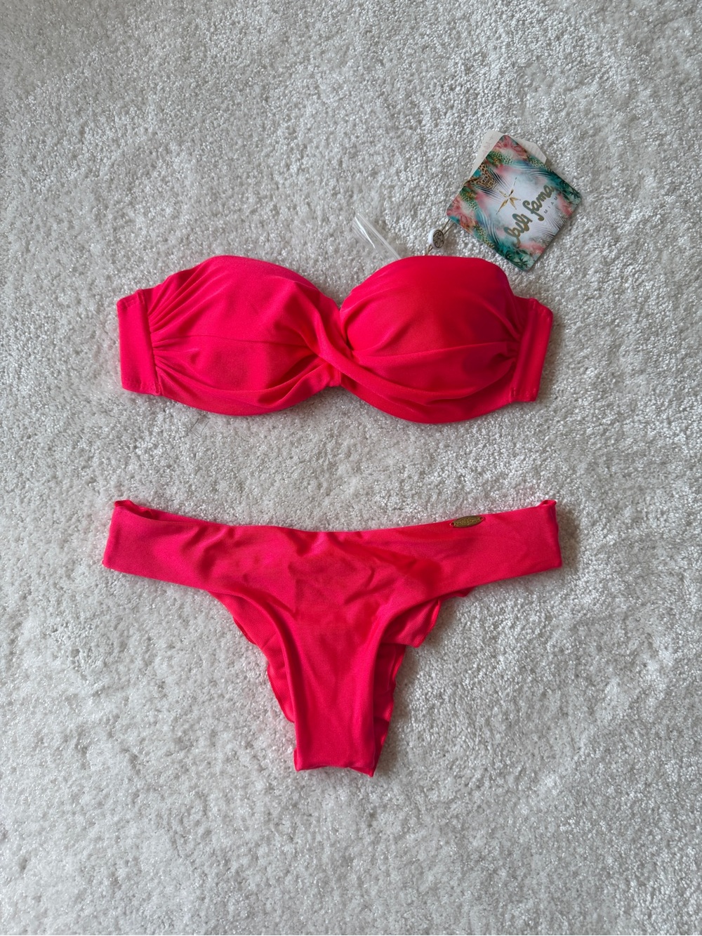 Luli Fama Cosita Buena Bombshell Red Bikini Set